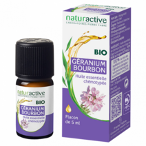 NATURACTIVE 제라늄 버번 오가닉 내추럴 에센셜 오일 5ml, 1개