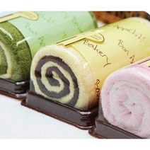 송월 롤케익 베이커리 기념수건, 초코크림(노랑)