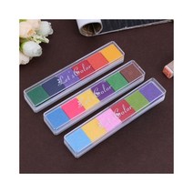 핑거프린트 잉크패드 6색 컬러 칼라 데코 잉크, 2노란색CJ0023201