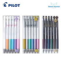 파이롯트 쥬스업 중성펜 6색 세트, 0.4mm 메탈릭6색(6CM)