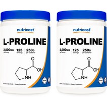 L-프롤린 파우더 250g 2병, 단품