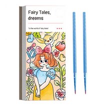 1 Set Universal Anti-fading Drawing Book Vivid Color Adventures in Space Paint Watercolor Painting E, [07]  E