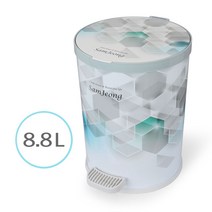 오너클랜 음식물 기저귀휴지통 댐퍼식 입체 페달 쓰레기통 8.8L_W462B63, 상품선택