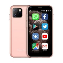 기기 이동 원래 새로운 soyes xs11 미니 귀여운 스마트 폰 1GB 8GB 2 53939 mt6580a 쿼드 코어 안드로이드 6 0 1000mah 2 0mp 소형 포켓, 06 Add 64G TF Card, 04 분홍색