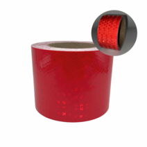 우진홈 고휘도 벌집 반사 테이프 높은 가시성 형광 안전 스티커 자동차 화물차 트럭 오토바이 차량 자전거 야간 안전표시 스티커, 레드 10cm*10M, 레드 10cm*10M