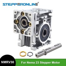 5:1-50:1 웜 기어 박스 NMRV-030 감속기 9mm 입력 샤프트 Nema 23 스테퍼 모터 용 단일 출력 샤프트가있는, 07 Ratio 50 to 1_01 NMRV30