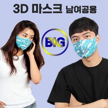 블랙마스크 빅사이즈_ 3D 입체 마스크 돌핀 특대형사이즈 이보다 더 큰 사이즈는 없다, 1개