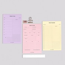 메모 데일리 A5 타임 패드 플랜 위클리 세컨드맨션, 02타임 트래커
