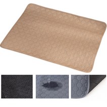 펫니멀리즘 강아지 배변 매트 빨아쓰는 소변 패드 흡수 방석 S~2XL, 브라운