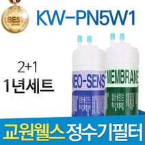 교원웰스 KW-PN5W1 고품질 정수기 필터 호환 전체세트, 선택2 - 1년관리세트(2+1=3개)