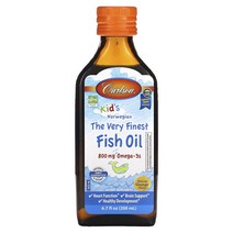 칼슨 노르웨이산 피쉬 오일 오렌지 맛 800mg 200ml, 3병