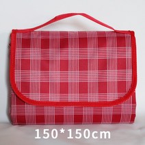패브릭돗자리 옥스포드 천 찬합매트 주문제작 LOGO 야외 피크닉 방수매트 맟춤제작 네트 레드 체크 201235442, 레드 레드 체크 150150cm 덮개