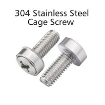 건조기수납장 배란다수납장 책가방걸이 케이지 나사 너트 랙 마운트 서버 캐비닛 선반 라우터 304 스테인레스 스틸 블랙 M4 M5 M6 M8, [08] M6x20 5pcs, [01] 304Stainless Screw