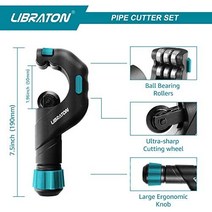 Libraton 파이프 절단기 5-50mm 파이프 절단기 스테인리스 스틸 스테인리스 스틸 파이프용 파이프 절단기 얇은 스테인리스 스틸 강철 구리 파이프 알루미늄 절단용 디버러가 있는 파이프 절단기 플라스틱 -27751, 6-70mm