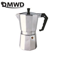 dmwd 1236912cups 스토브 커피 메이커 italian moka 알루미늄 모카 에스프레소 여과기 냄비 필터 차 냄비 카페티에 투수, 50ml 1컵