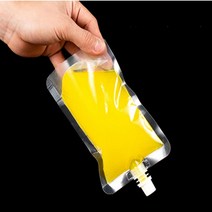 완벽 밀봉 투명 스파우트 파우치 액상 주스 팩 택1, 300ml