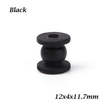10PCS 소프트 마운트 실리콘 소음기 충격 흡수 공 F4 F7 비행 컨트롤러에 대 한 안티 진동 고무 댐퍼, Black 12x4x11.7mm