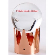 금속 디스플레이 스탠드 크리스탈 유리 렌즈 볼 점술 렌즈 볼 베이스 60mm 3 색 매직 글로브 홀더, 01