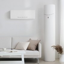 화이트 시그니처 빈틈없는 에어컨커버 투인원세트 (삼성무풍 엘지듀얼 외), B타입(120X188)/라운드L, 오프화이트