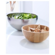 이케아 나무 그릇 샐러드 우드 서빙 믹싱 볼 블란다마트 20cm, 28cm