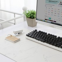 책상 테이블 고급 대리석무늬 가죽 매트 데스크 업무효율 미끄럼방지 안전, 그레이 마블