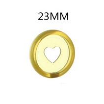 20PCS23MM 버섯 구멍 바인딩 버클 여자에 적합 루스 리프 메모장 젤리 컬러 투명 플라스틱 사랑 바인딩 디, 01 YELLOW