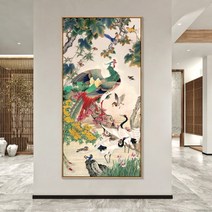 봉황 큐빅 인테리어 그림 만들기 선물 장식 성공 힘 대형 보석십자수 재료 세트 diy, 90x170cm 전체 원형 큐빅