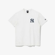 뉴에라 MLB 헤비 코튼 뉴욕 양키스 티셔츠 오프 화이트 13086576