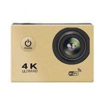 모션캡쳐 셀프캠 울트라 HD 액션 카메라 4K/30fps 와이파이 2 인치 수중 방수 헬멧 비디오 녹화 스포, 03 gold_01 standard