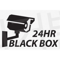 블랙박스 CCTV 스티커 녹화중 데칼 차량용 XG A6 스타렉스 더뉴카니발 모하비 싼타페 트랙스 K8 쏘나타 모닝 K5DL3 k3 스포티지R k5 HG 아반떼AD QM3, 1개, 화이트