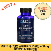 라이프땡땡 고약사 약들약 라이프익스텐션 슈퍼 바이오 커큐민 400mg BCM 95 60베지캡슐