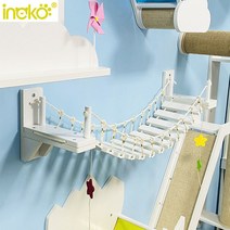 ineko 벽면 고양이가구 벽걸이형 고양이놀이터 우드리 홀더 캣폴, T09-길이맞춤제작연결 고객 서비스, 기본