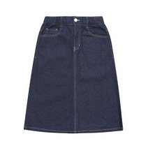 에꼴리에 여아 밴딩 데님 A라인 롱스커트 21A4853 NY