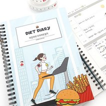 다이어트 다이어리 플래너 주문제작 워너비S라인 굿에프터눈, 문구없음
