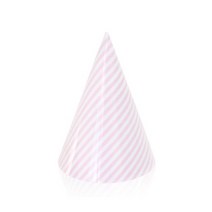 롤리팝 파티 고깔모자 6개 핑크 생일파티 꼬깔 모자 백일, 단품