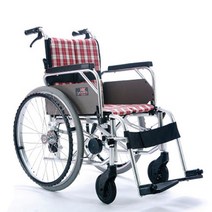 미키 알루미늄 휠체어 미라지 722D-B 1대 통타이어, 420폭 14복지용구, 본상품선택