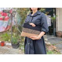 애시드 손뜨개 [코바늘 DIY] 페이퍼 클러치/뜨개 클러치/손뜨개 가방