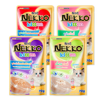 네코(NEKKO) 키튼 크리미 파우치 SET (70g x 12개), 참치 (70g x 12개)
