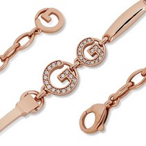 [비앤비골드] 14K 고딕 G큐빅 체인 팔찌 NPB33781