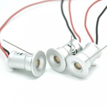 직부조명 1W 12V RGB 미니 LED 스포트라이트 15mm IP65 사우나 욕실 계단 캐비닛 CE 주방 쿠커 후드 통 집, 03 Black Shell_01 30 Degree, 03 RGB