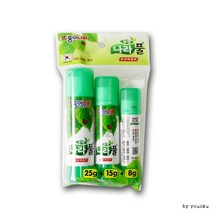 ZP_종이나라 투명 나라풀 3p -PP 딱풀 풀 접착제 목공풀, 15g세트