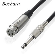 케이블세상 bochara 143939잭 6.5mm 수-xlr 암 마이크 모노 케이블, 1.8m