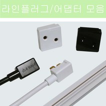 라인콘센트 어댑터 2P 3P 플러그 지성전기, 라인플러그 2P 화이트 400mm, 1개