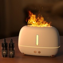 불멍 가습기 무소음 USB 캠핑 감성 아로마 무드등 원룸 파리바게트 파바 빠바, 다크그레이