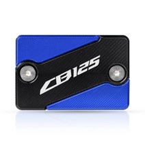 혼다 CB125R CBR 125 2018-2019 2013 2012 2011 2010 용 오토바이 프론트 브레이크 액 리저버 커버 캡 로고가있는 새 모델, blue