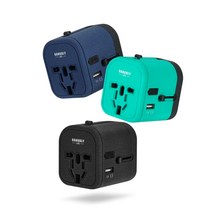 [익일출고] 강블리 여행용 멀티 어댑터 강블리 여행용 멀티 어댑터 민트, 1개