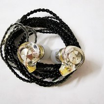 가수인이어 커스텀인이어 D1 HIFI MMCX 이어폰 스테레오 강력한 버드 IEM 10mm 다이나믹 맞춤형 헤드폰 소, 03 Transparant Cable