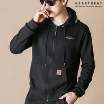 하트비트 리텝스 후드집업 베이직핏 트레이닝 점퍼 커플룩 단체복 남자 여자 남여공용 커플티 빅사이즈 단체티