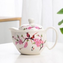 중국 파란색과 흰색 도자기 차 주전자 절묘한 세라믹 주전자 주전자 쿵푸 차 세트 도자기 Teaware 꽃 차, 02