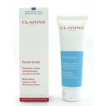 Clarins 프레시 스크럽 리프레싱 스크럽 크림 천연 비즈 50ml 미국 발송